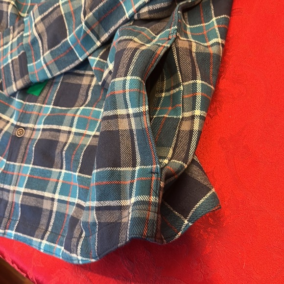 Lee flannel shirt jacket bonded w thermal lining size XL color blue Saxony NWT - Picture 6 of 7